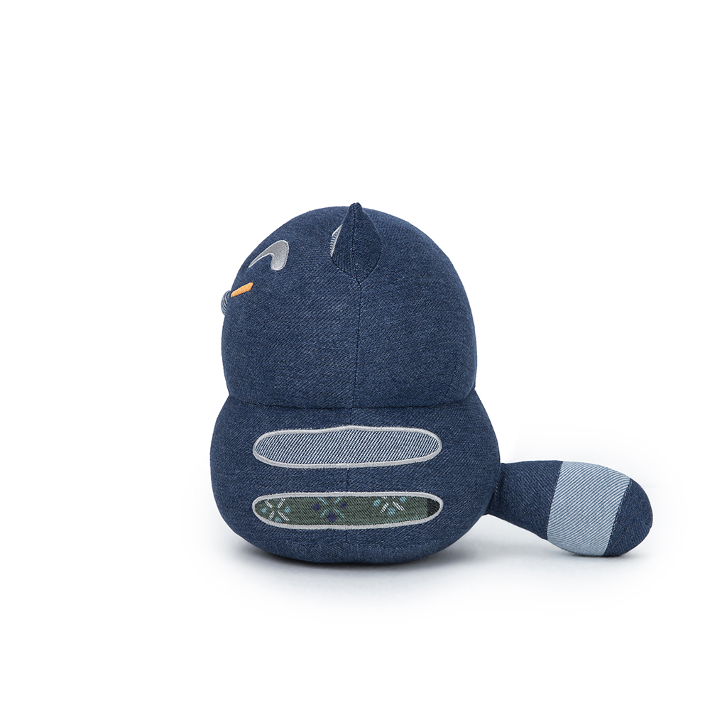 fat cat side with lovely short ears handmade