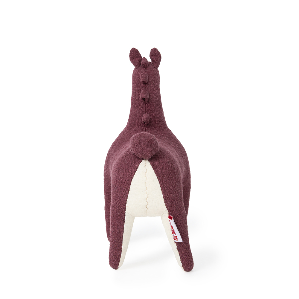 Behind the red soft pony