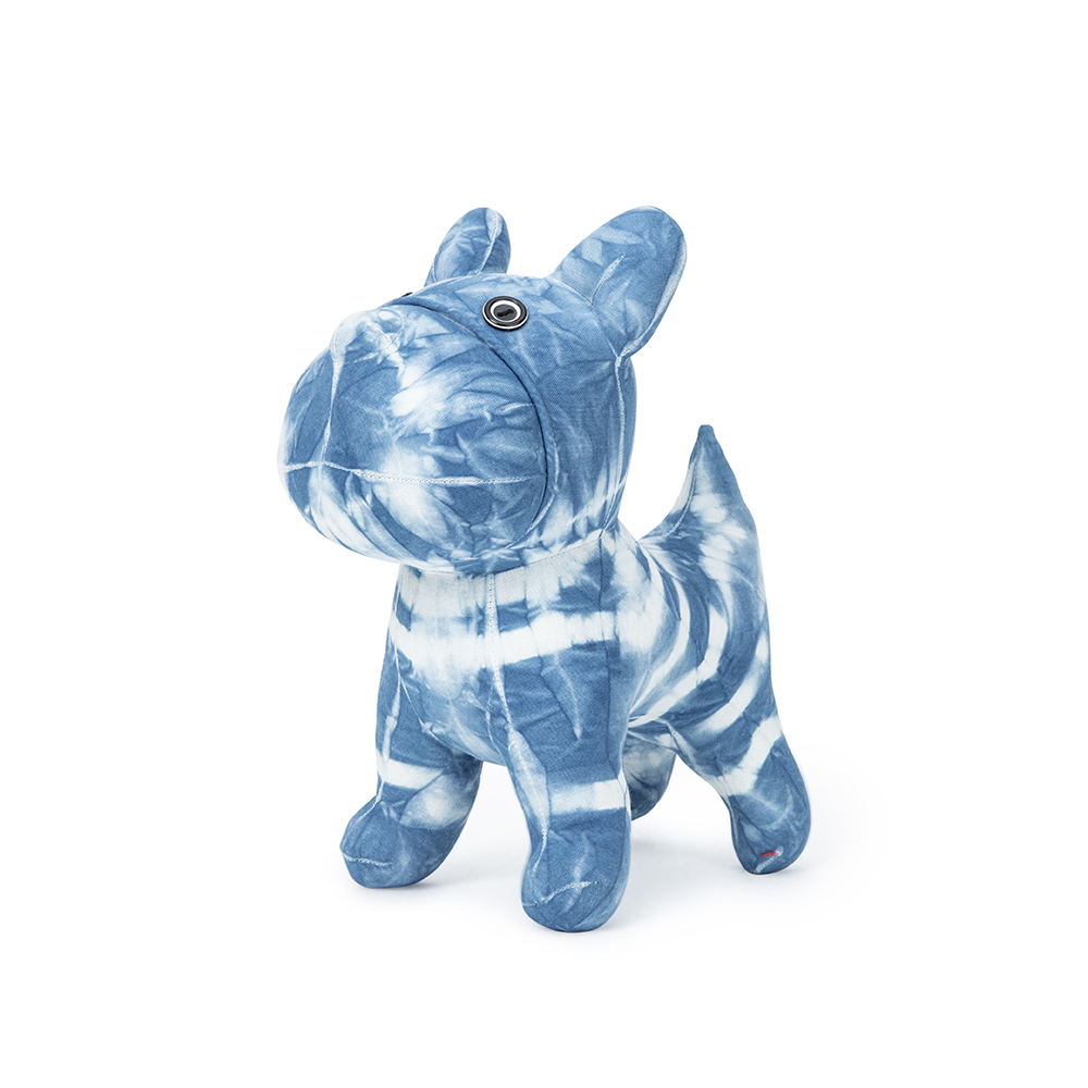 Batik Bulldog Handmade Plush Dog Toy