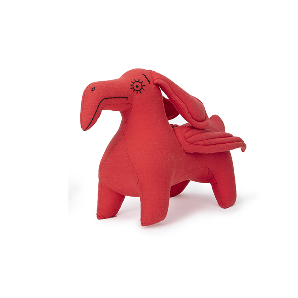 Red Cute Plush Toys Zhangshang Tengu