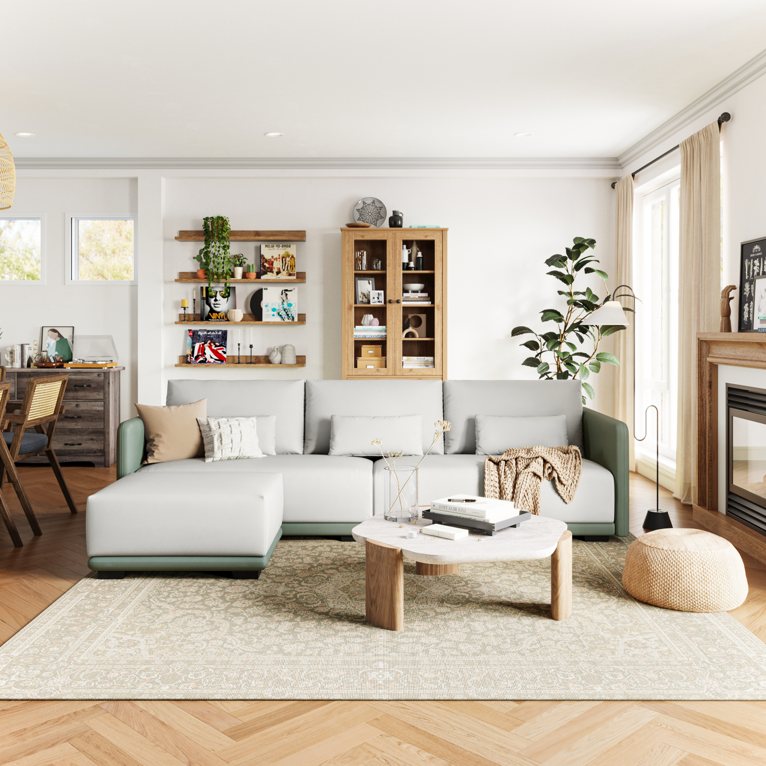 [NEW] LINSY Fern PetFriendly Sectional Sofa