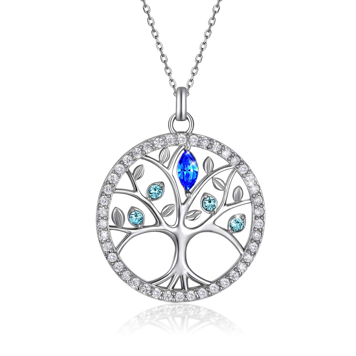 Tree of Life Necklace/Earrings for Women in 925 Sterling Silver