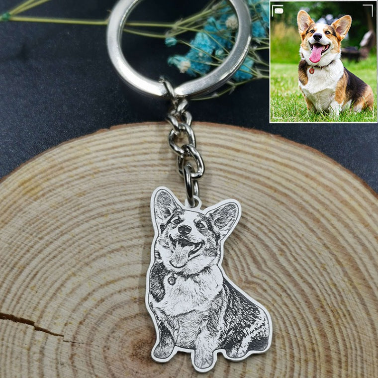 Custom Photo Engraved Keychain