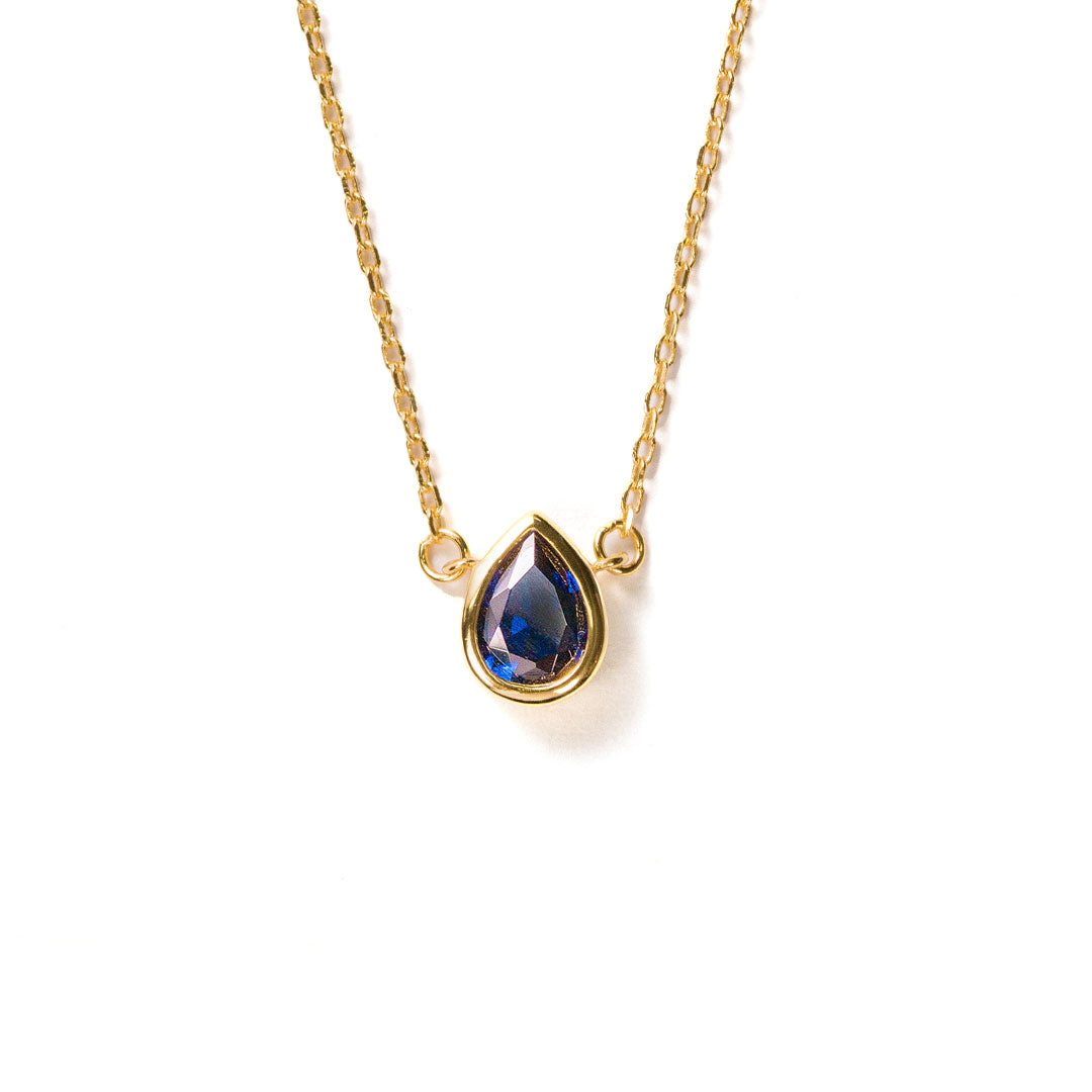 Sapphire September Birthstone Necklace for Women
