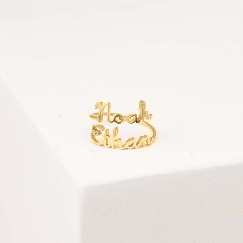 Personalized Name Ring for Couple-YITUB