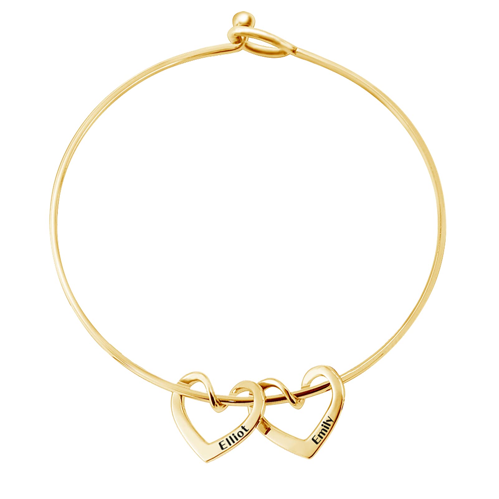 Personalized Heart Charms Bracelets Series for Women-YITUB