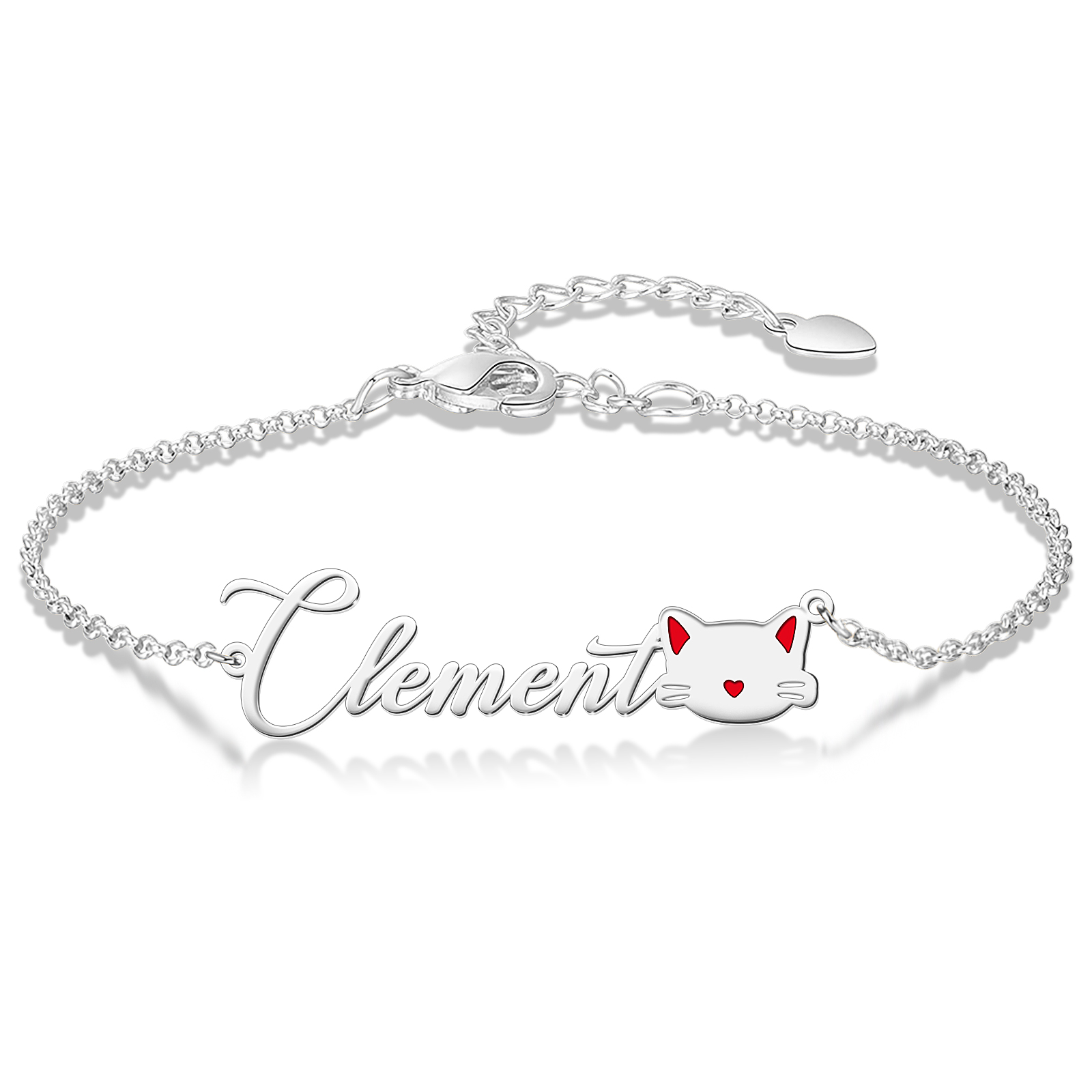 Personalized Name Bracelet with Cat Avatar for Women-YITUB
