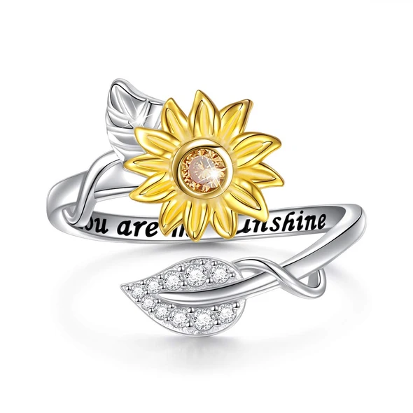 You Are My Sunshine | Adjustable Sunflower Ring