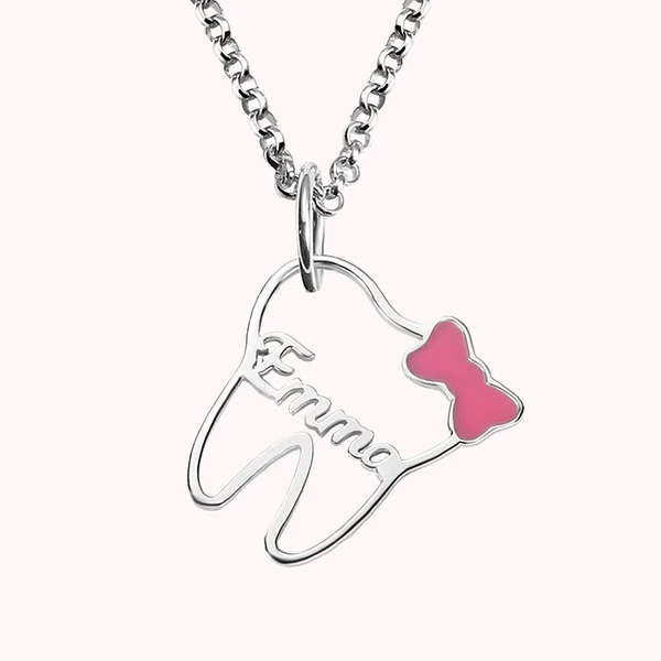 Name Cute Tooth Necklace Dental Gifts For Dentist-YITUB