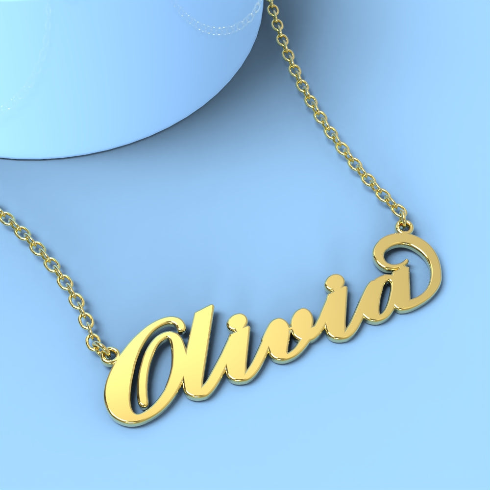 "You Are the Best" Personalized Name Necklace