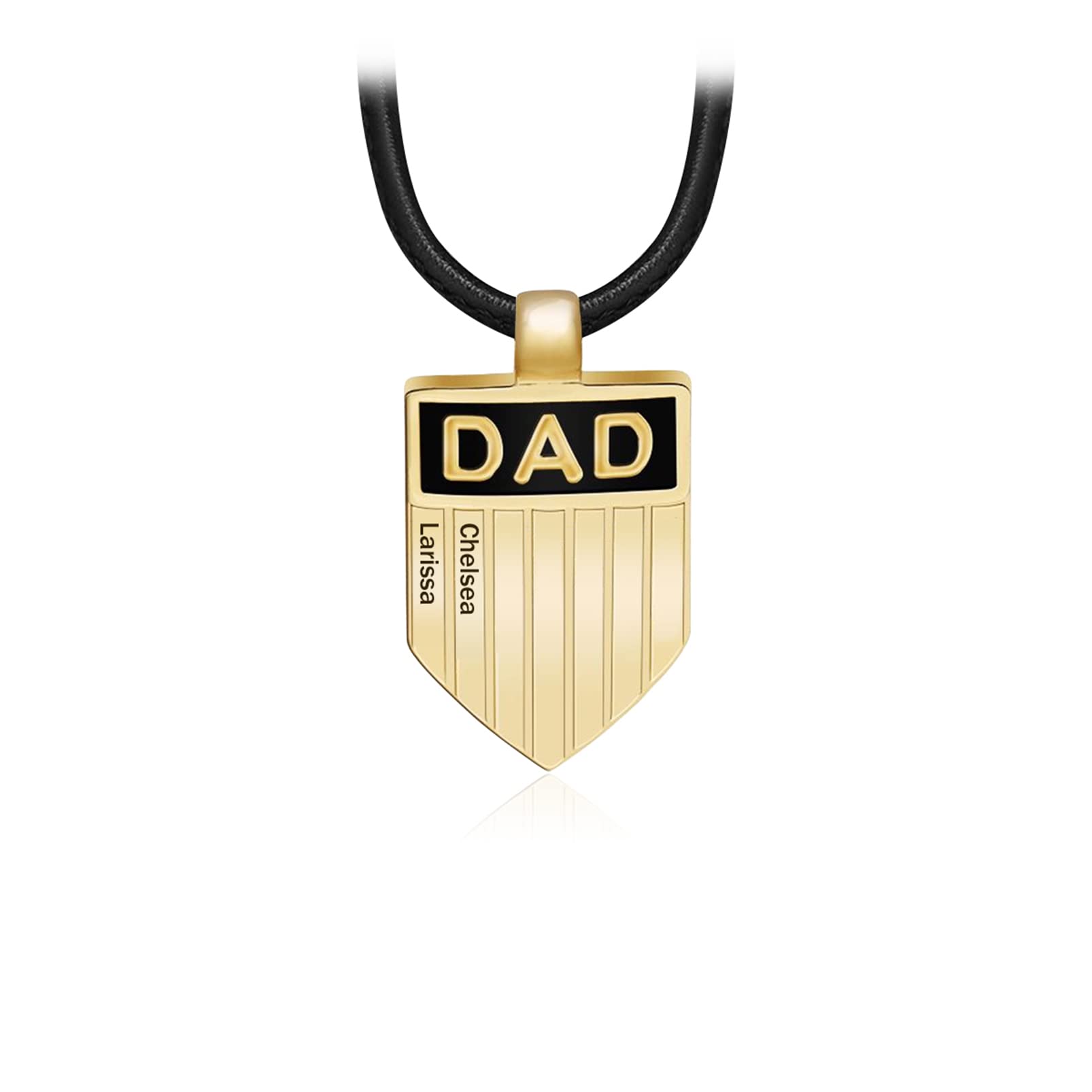 Personalized Family Names Necklace for Dad-YITUB