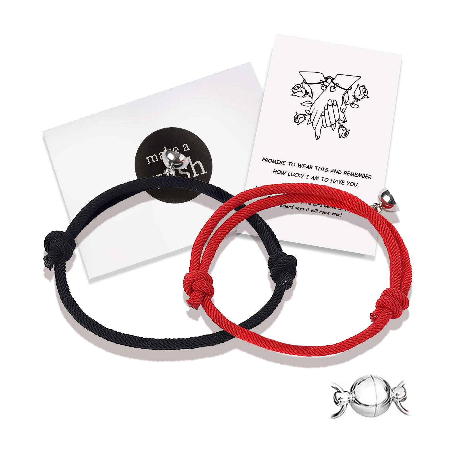 BL2-3 Magnetic Couple Bracelet Set