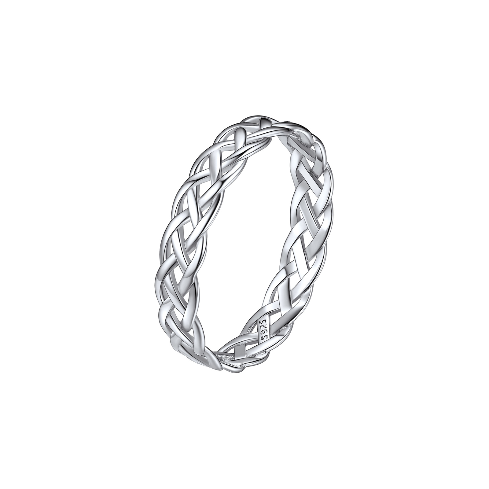 ChicSilver Sterling Silver Celtic Knot Eternity Wedding Band Ring For Women