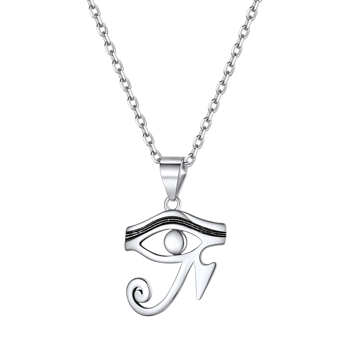 Sterling Silver Eye Of Horus Necklace 