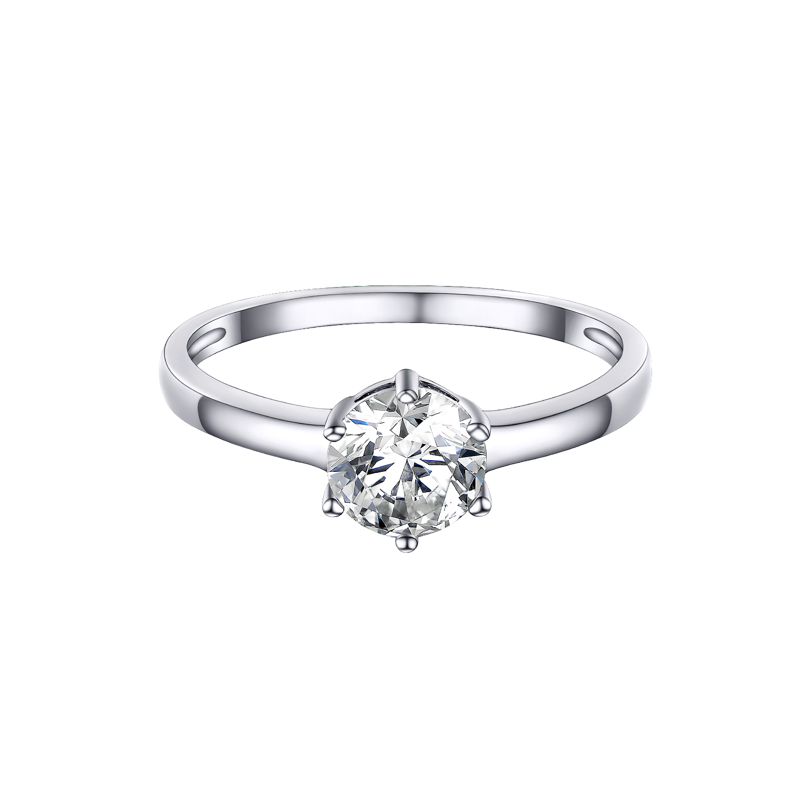 ChicSilver Cubic Zirconia Rings For Women Sterling Silver Engagement Ring