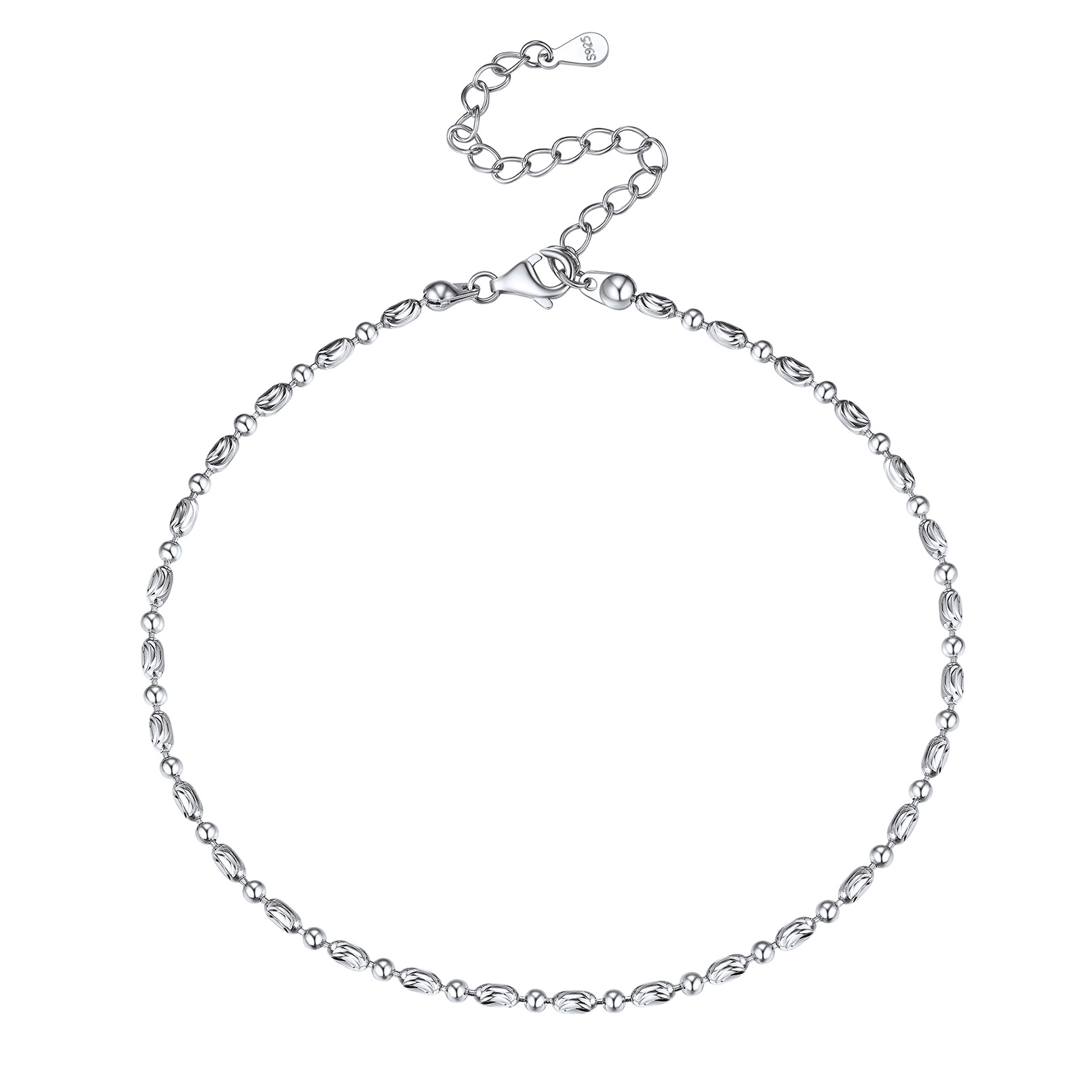 Sterling Silver Simple Anklet For Women