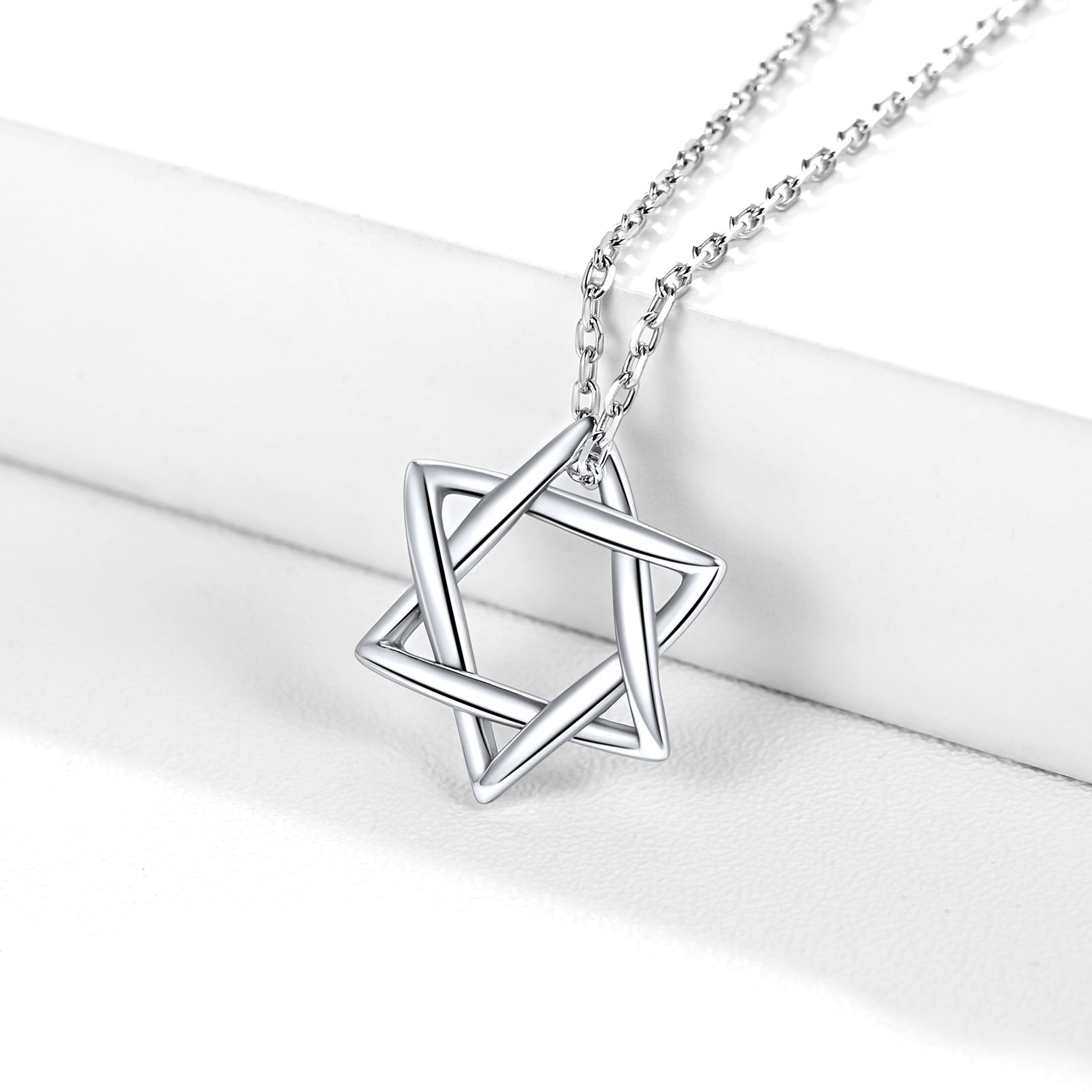 Girls' Large Star Of David Sterling Silver Necklace - In Season Jewelry :  Target