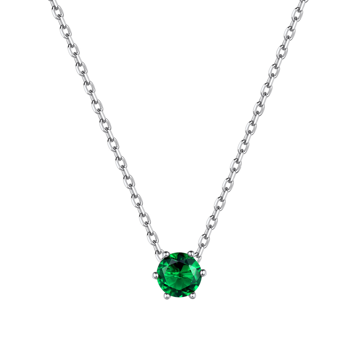 ChicSilver Sterling Silver Birthstone Necklace For Women