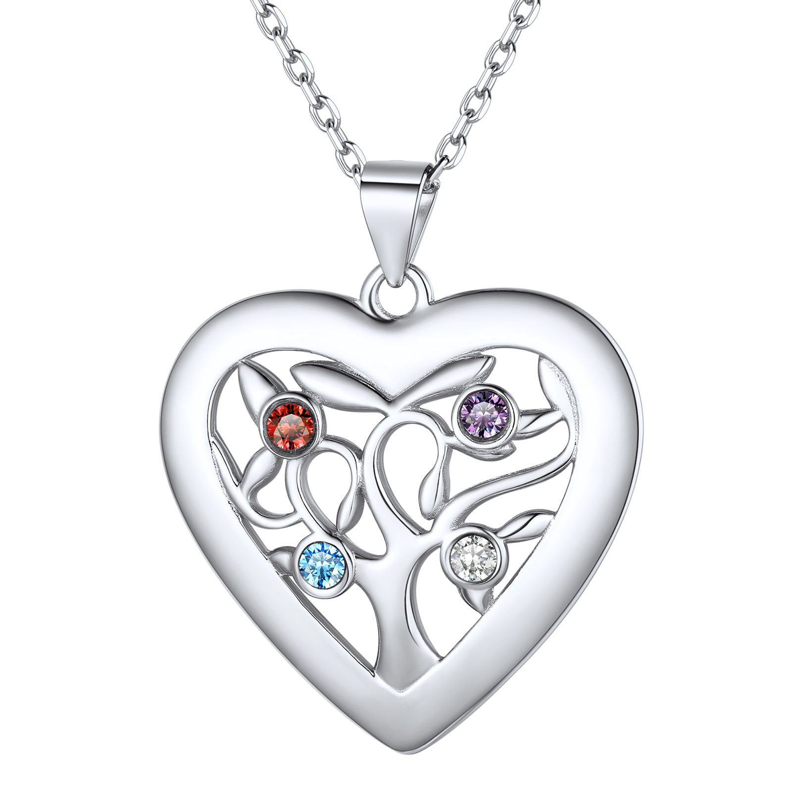 Tree Of Life Necklace Family Birthstone 