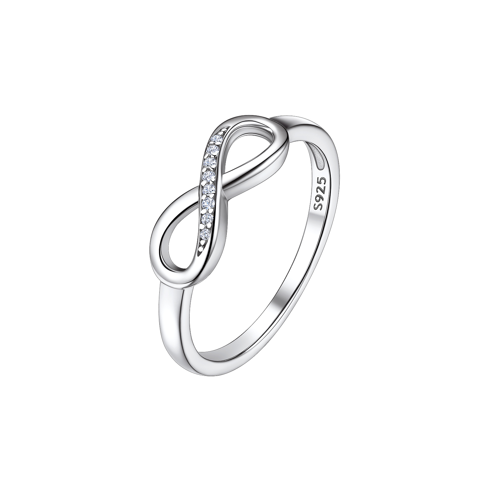 ChicSilver 925 Sterling Silver Infinity Ring For Women 