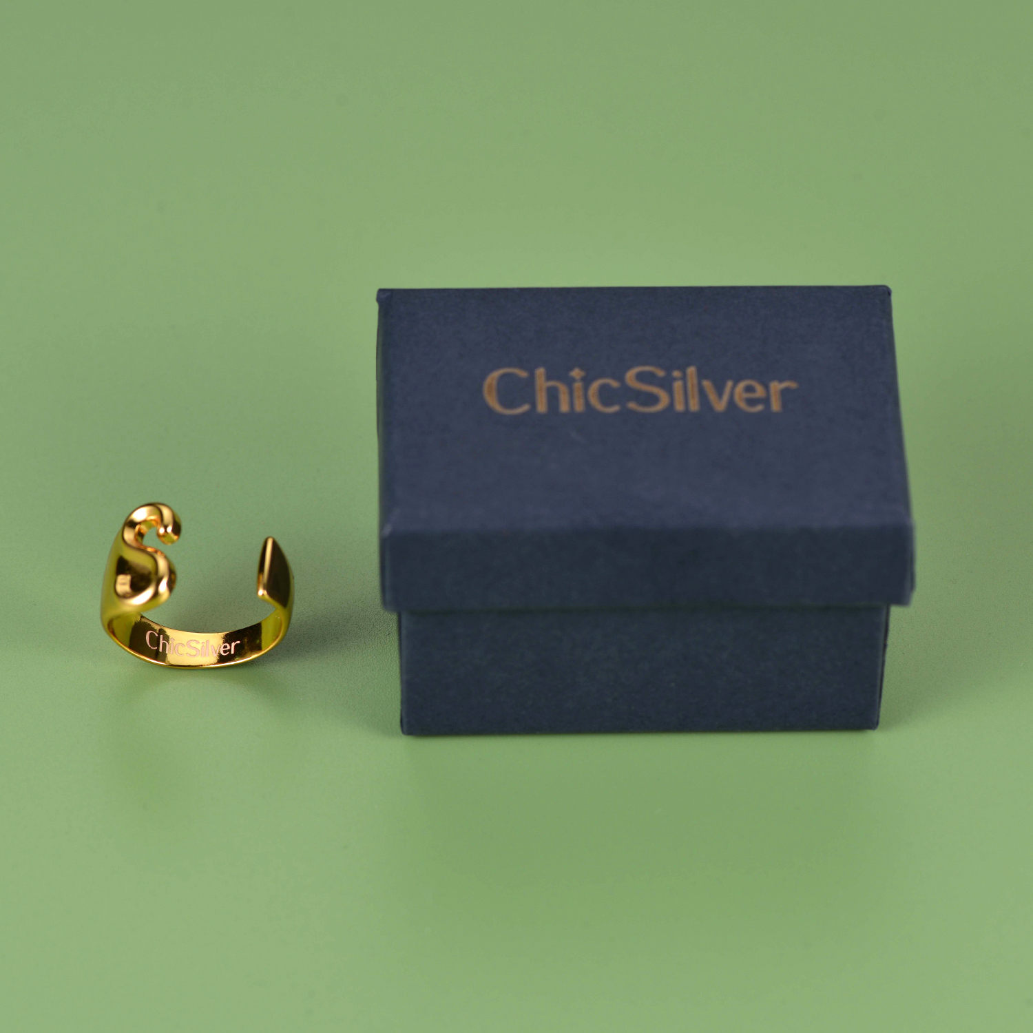 ChicSilver Adjustable Letter Ring For Women