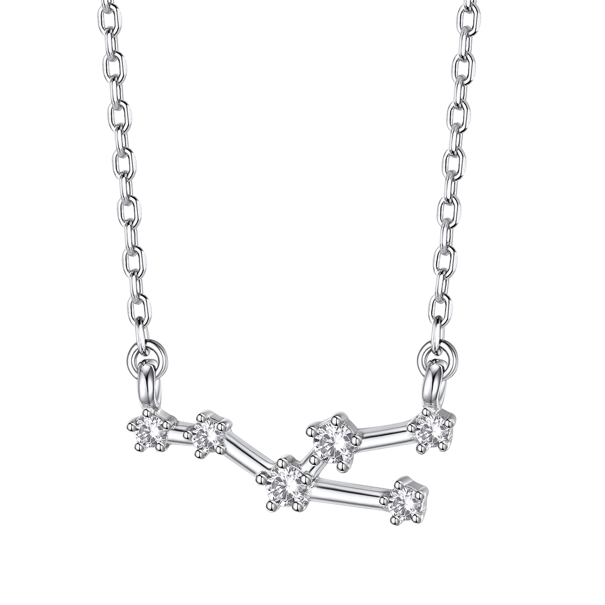 ChicSilver 12 Constellation Zodiac Necklace Sterling Silver 