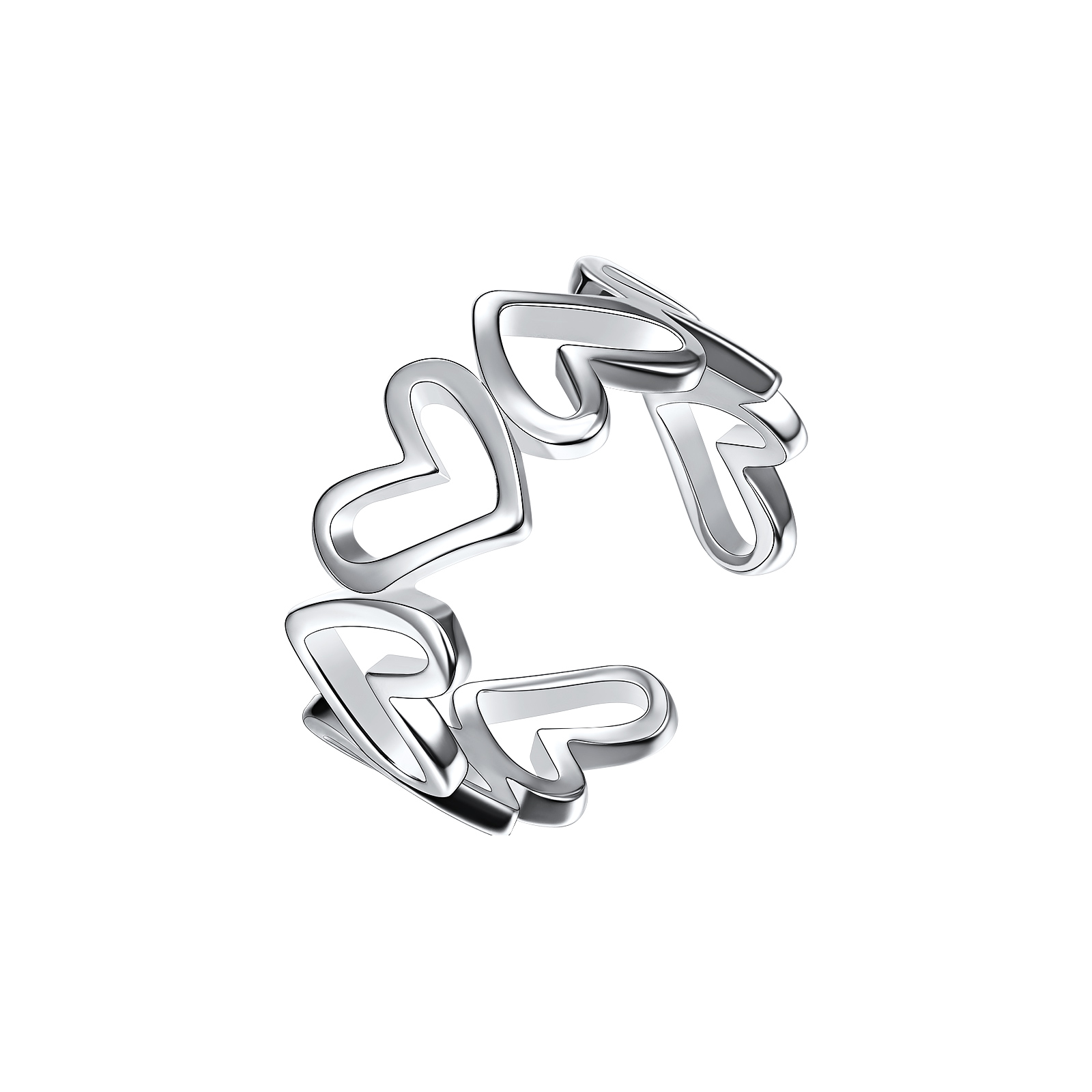 ChicSilver Sterling Silver Minimalist Heart Ring For Women