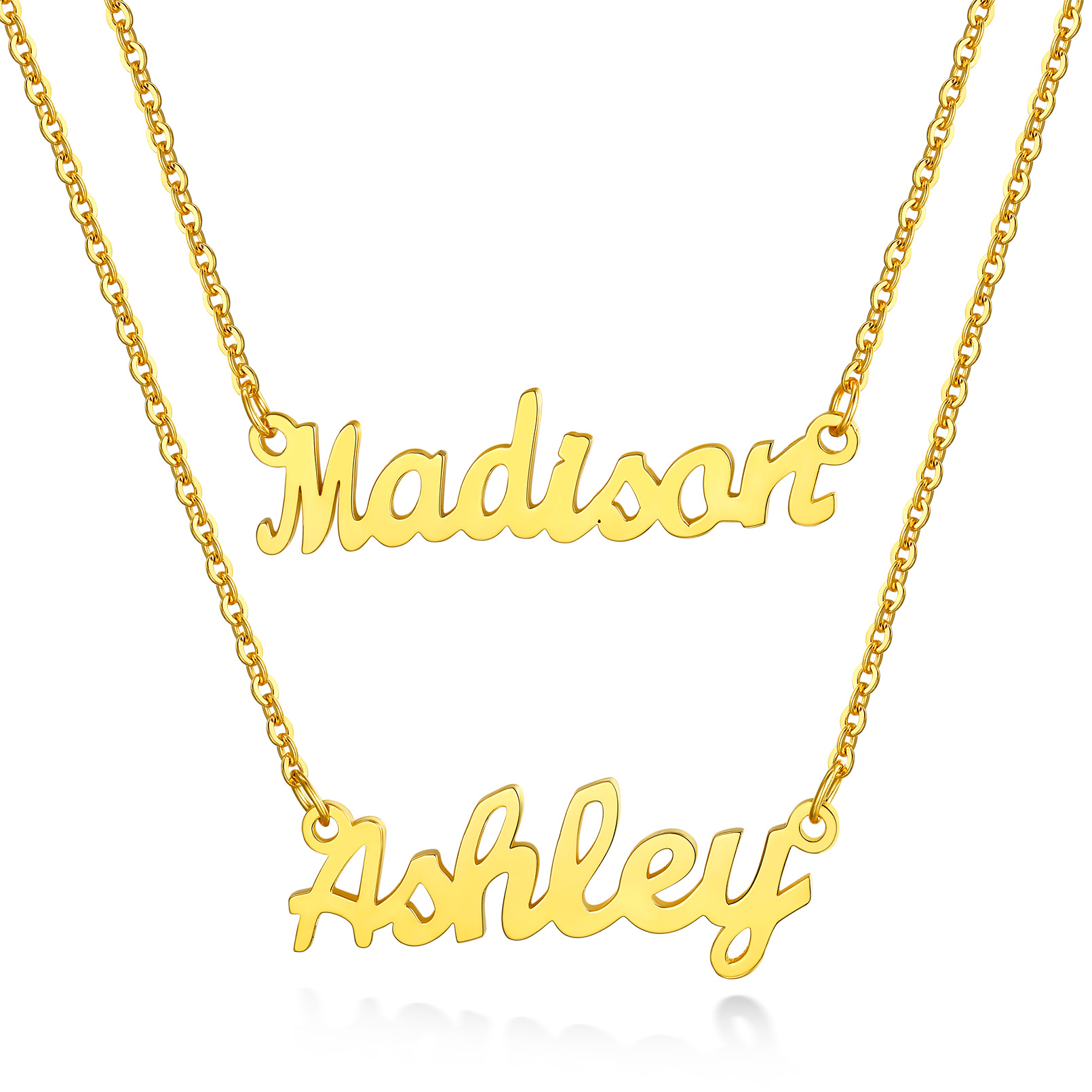 Sterling Silver Custom Name Necklace Personalized Nameplate Necklace 