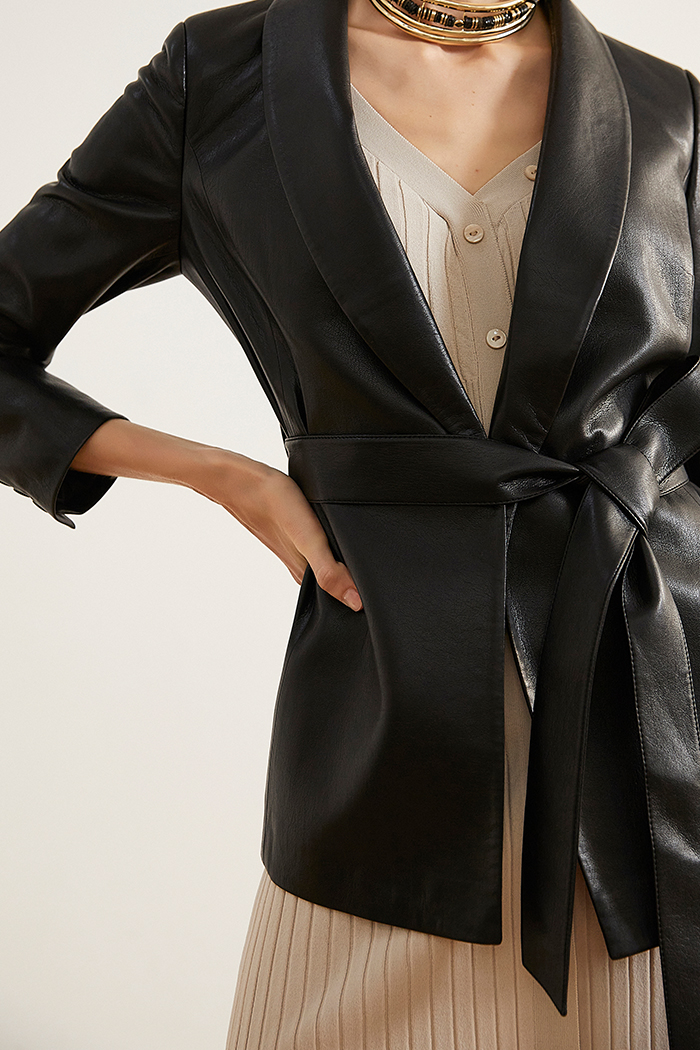 Eco-friendly leather Slim-fit leather jackets leather suits leather jackets coats