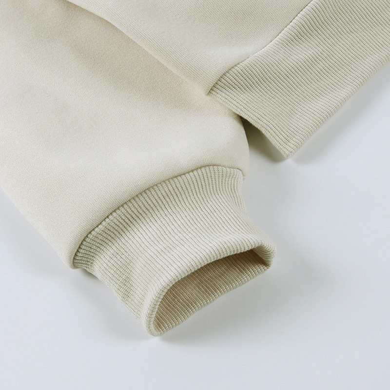 Women's Printed Pullover Sweater Oil Painting Girl Loose Casual Black Apricot