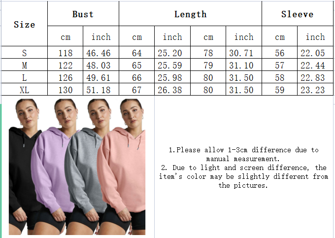 Women's Drawstring Hoodie Letter Printed Sweatshirt Drop Shoulder Sleeve Thick
