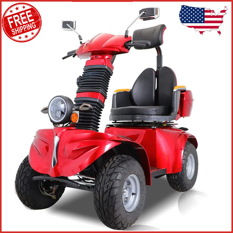 4 Wheels Travel Mobility Scooter 1000W 60V 20AH Battery Motor for Adult Senior