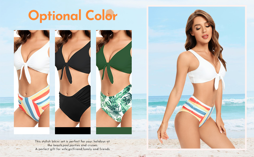 triangle bikini high waisted bikini swimsuit