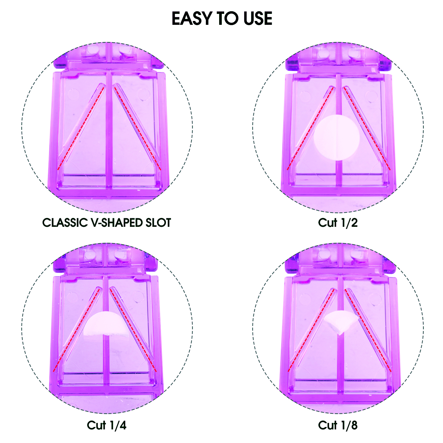 Ultrassist Pill Cutter for Accurately Cutting Pills/Tablets into 8 Pieces