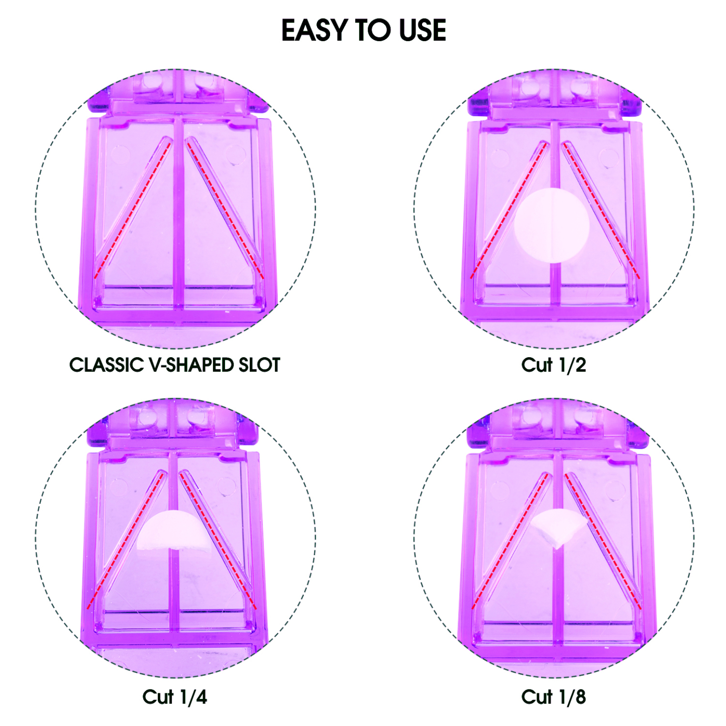 Ultrassist Pill Cutter for Accurately Cutting Pills/Tablets into 8 Pieces