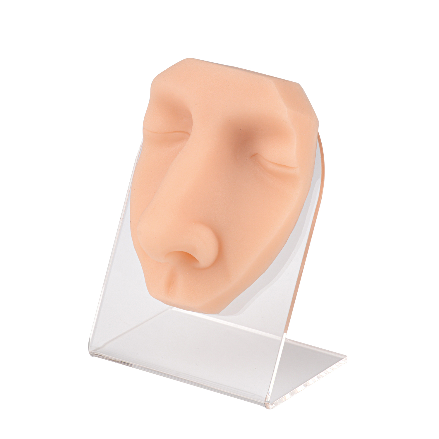 Ultrassist Silicone Nose Piercing Practice & Display Model with Stand
