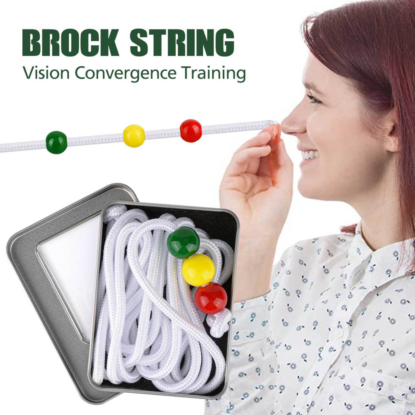 Ultrassist Block String for Vision Therapy, Vision Convergence Training