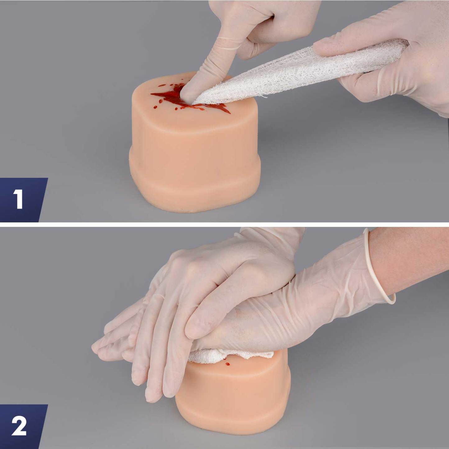 Bleeding Gunshot Wound Task Trainer for Wound Packing Training