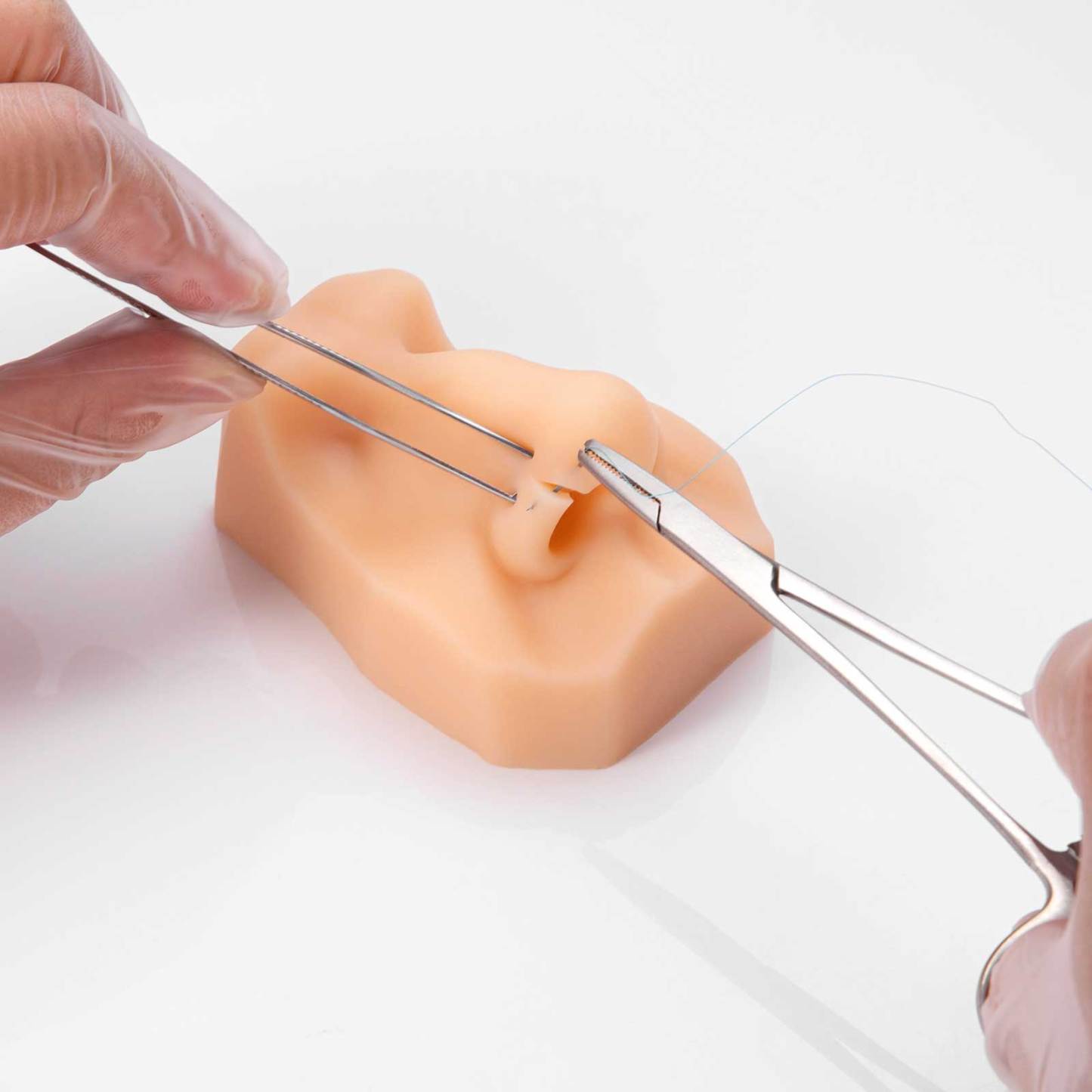 Ultrassist Soft Silicone Nose Model for Suture Practice, Jewelry Display