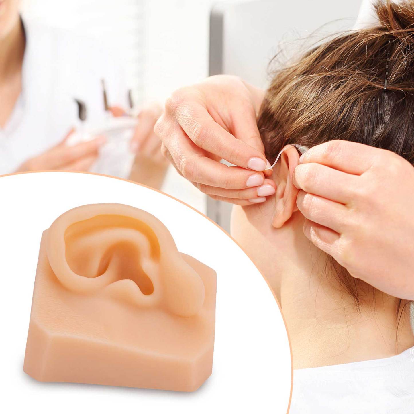 Ultrassist Soft Silicone Ear for Practicing Suture, Education Display