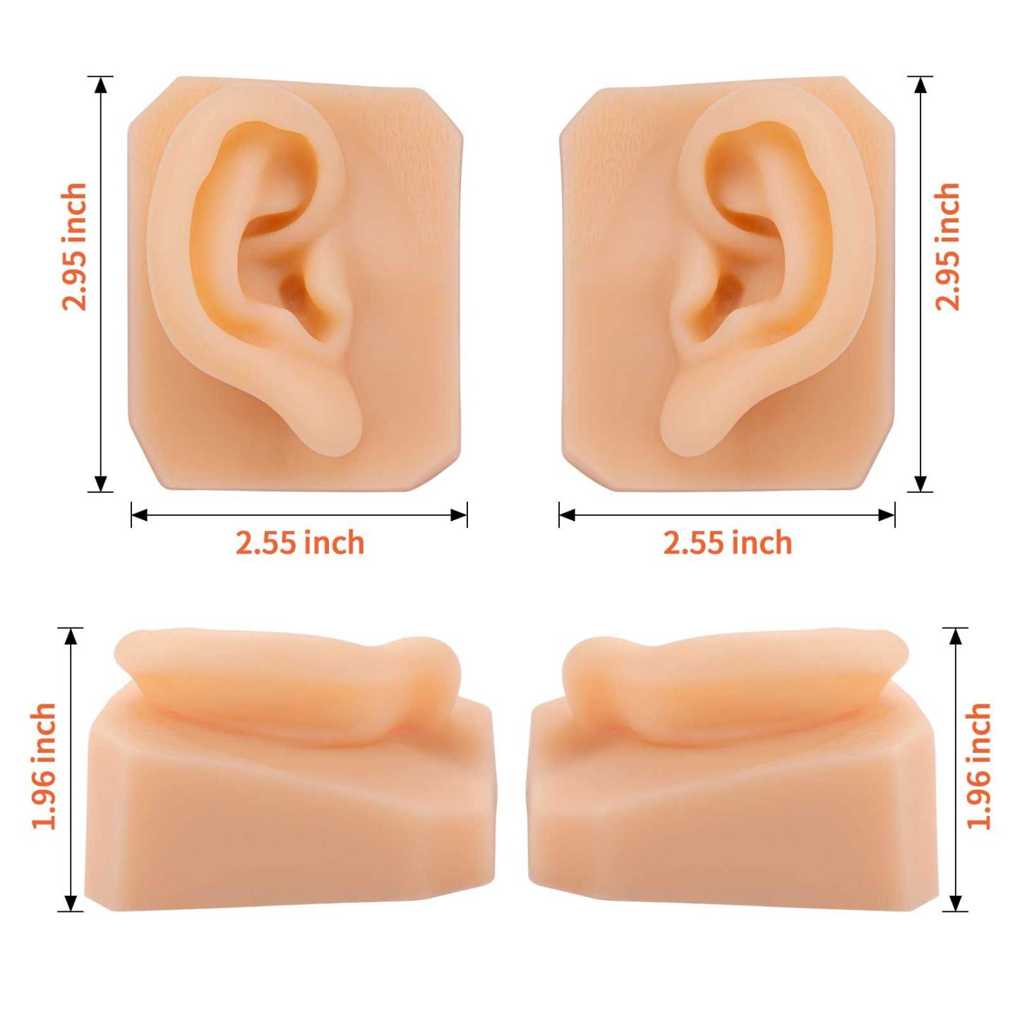 Ultrassist Soft Silicone Ear for Practicing Suture, Education Display