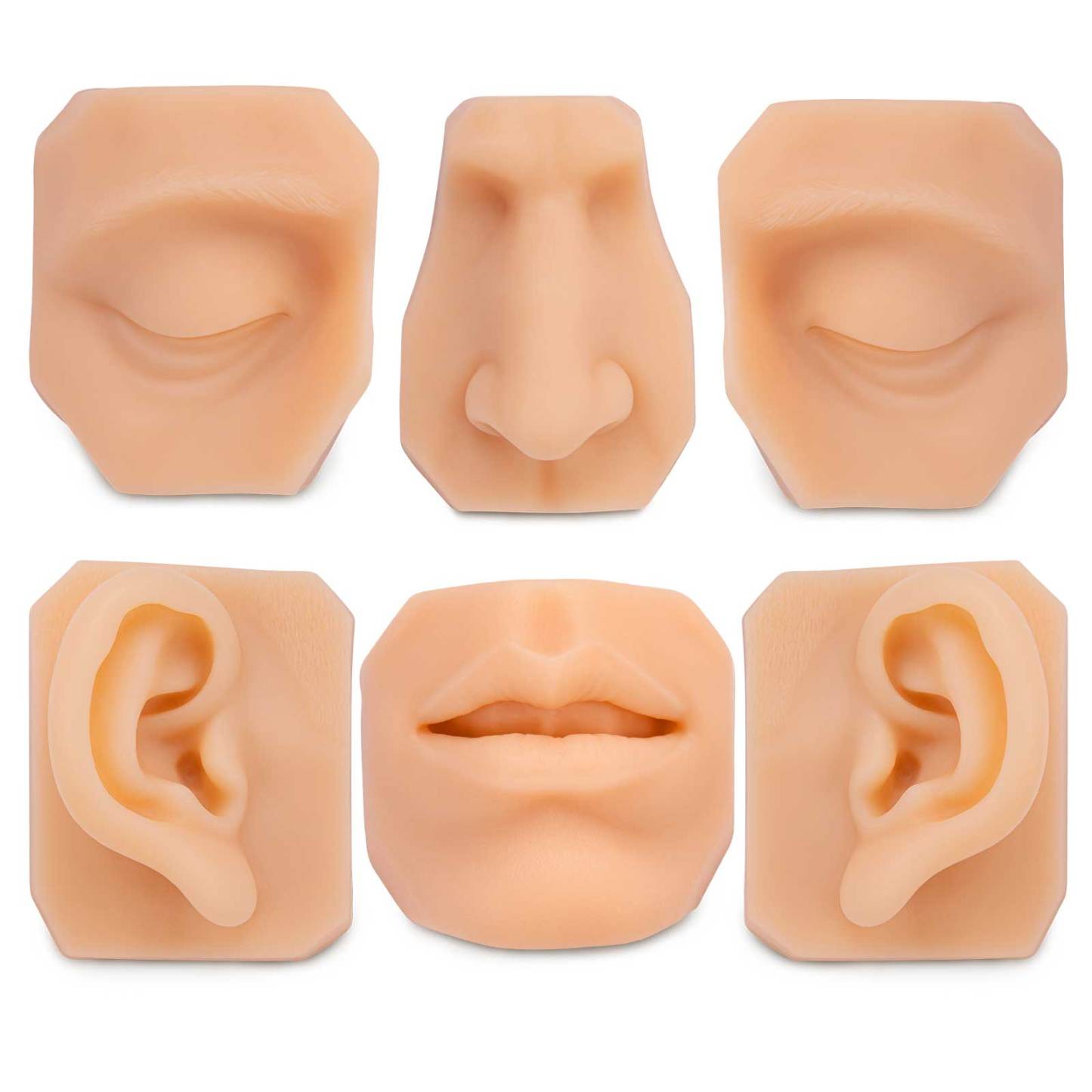 Ultrassist Soft Silicone Nose Model for Suture Practice, Jewelry Display
