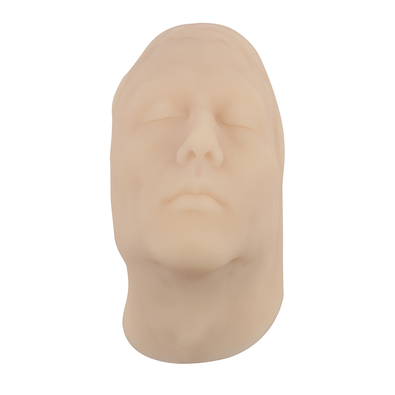 Ultrassist Male Silicone Facial Injection Mannequin Head with Simulated Skull Inside