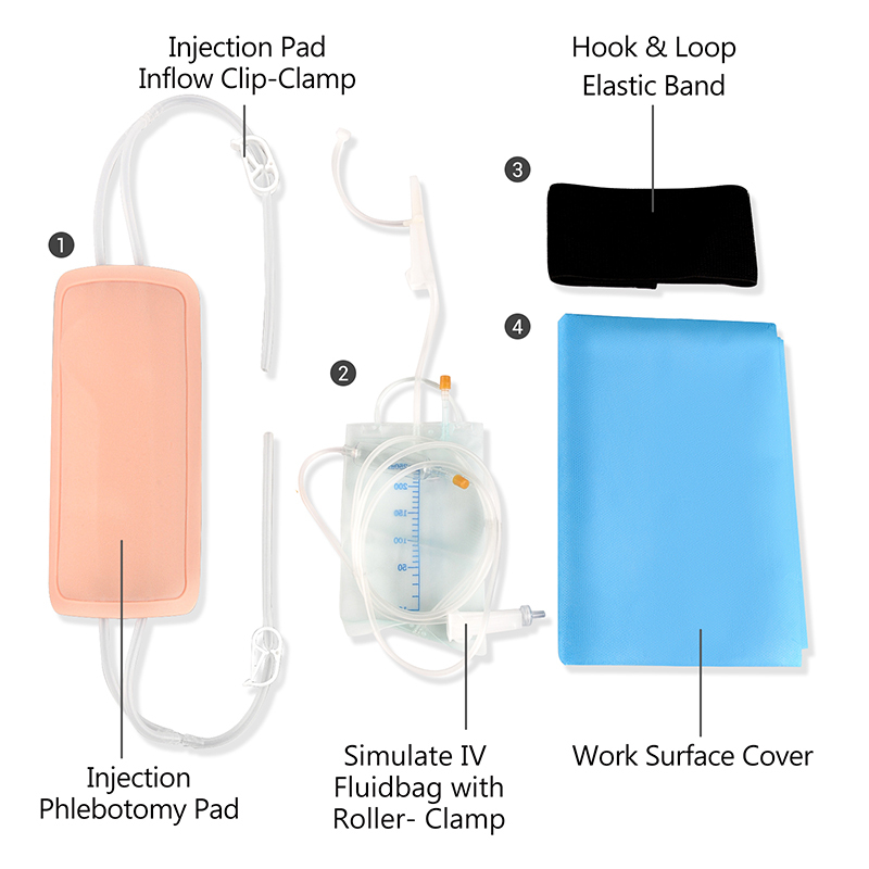 Ultrassist Wearable Phlebotomist Practice Kit Contents