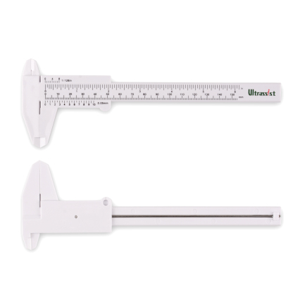 Ultrassist White MIni Plastic Vernier Caliper 