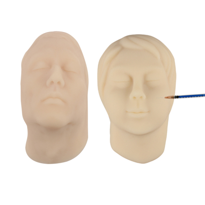 Ultrassist Silicone Facial Injection Mannequin Head with Simulated Skull Inside