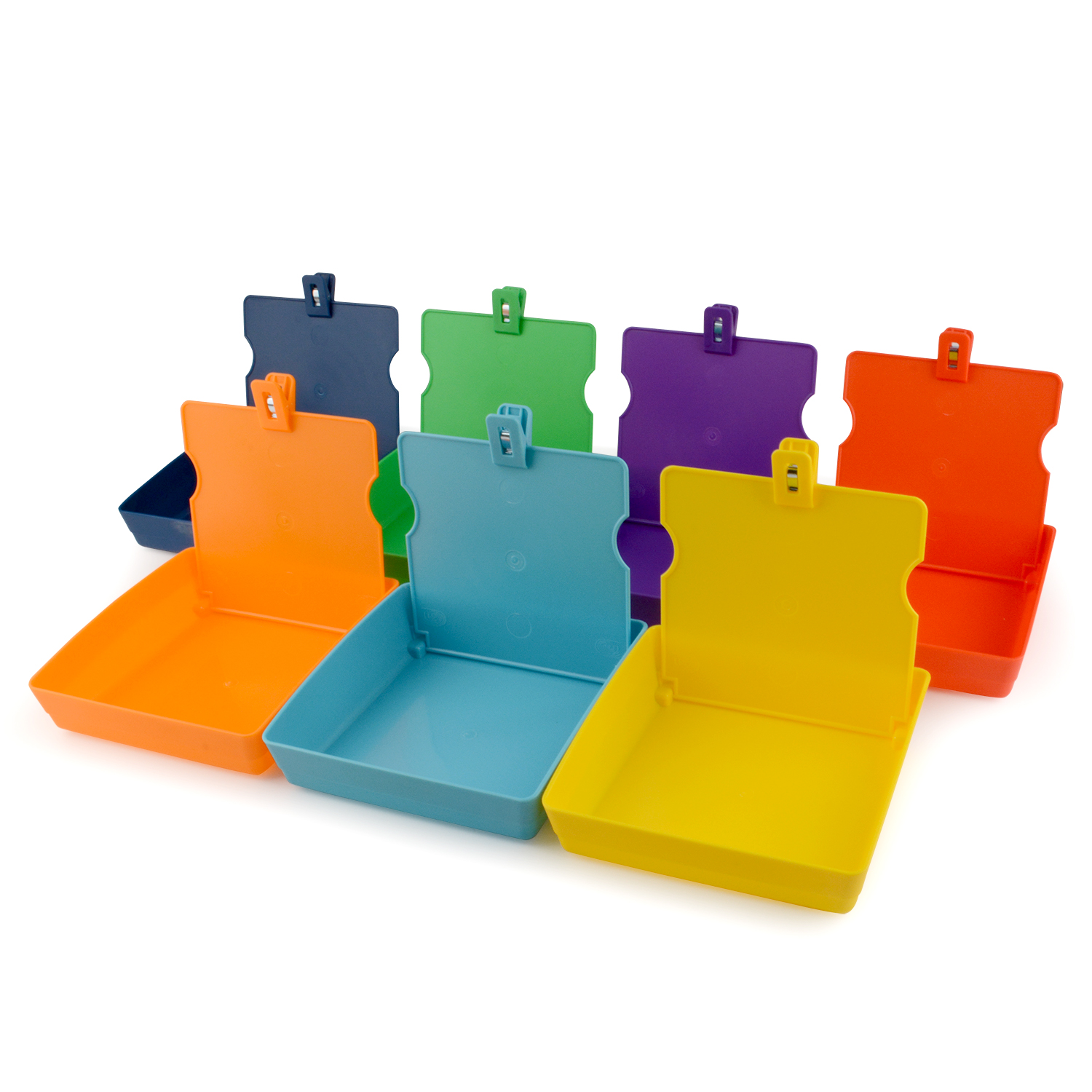 AL Dental Lab Work Pans – Medium With Clip, 14 Colors, Upto 20 Pack (Choose Quantity), Made In USA