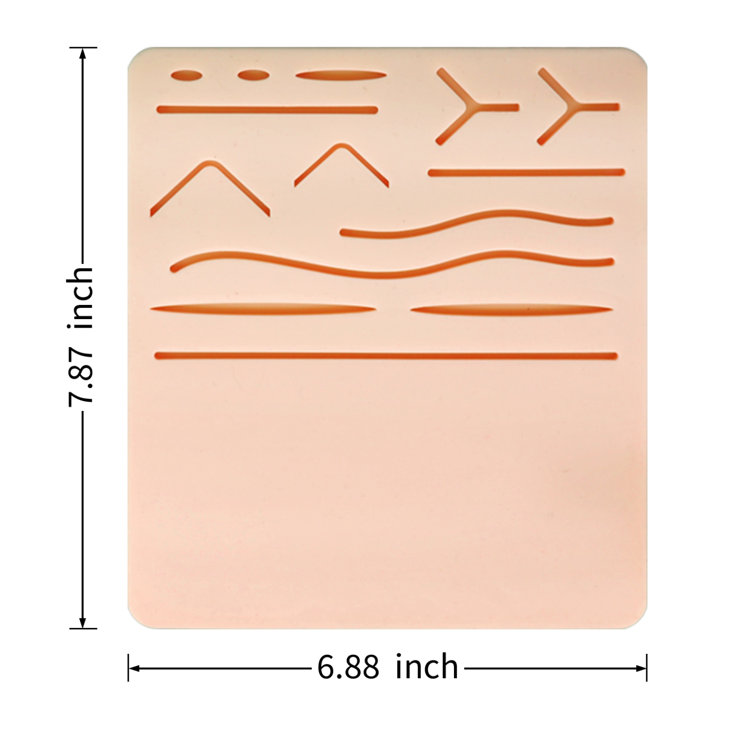 Ultra-Large Suture Kit for Medical Students with Pre-Cut Wounds & Customizable Pad