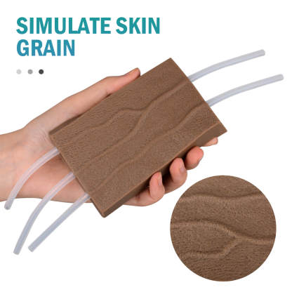 Realistic IV Practice Pad with Dark Skin and Raised Veins