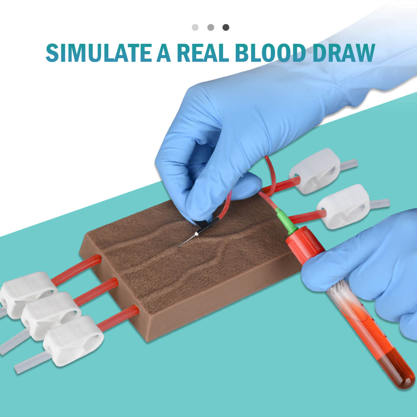 Dark Skin Venipuncture Practice Pad for Blood Draw Practice